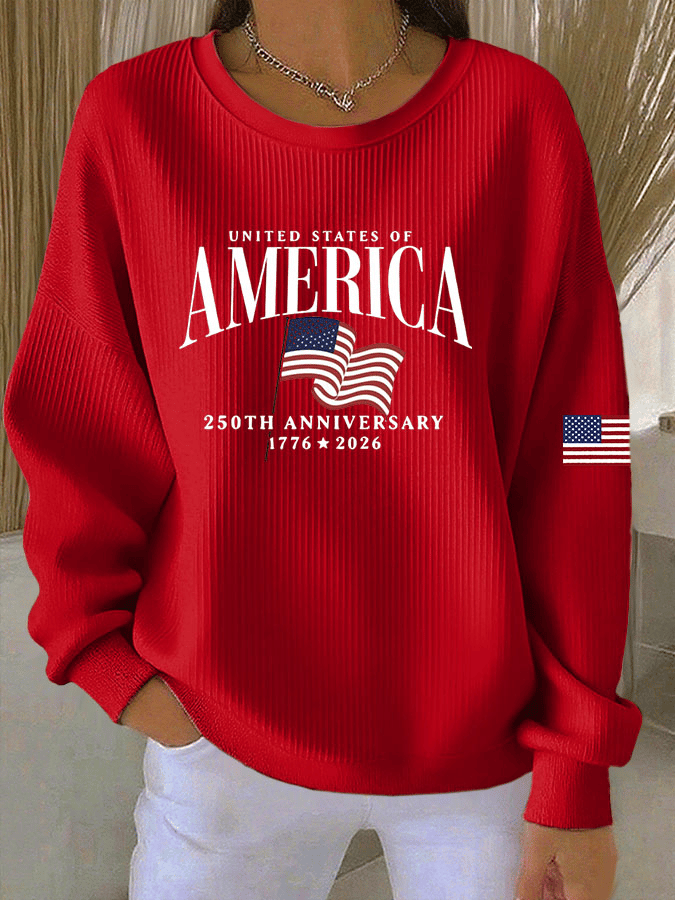 Women's Casual Print Long Sleeve Knit Top