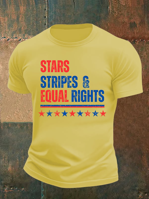Men's The Stars and Stripes Print T-Shirt