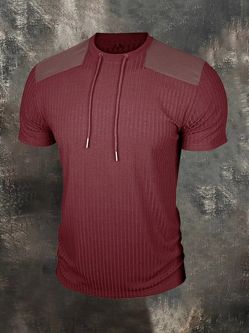 Men's Slim-Fit Cotton Crew-Neck Sports T-Shirt