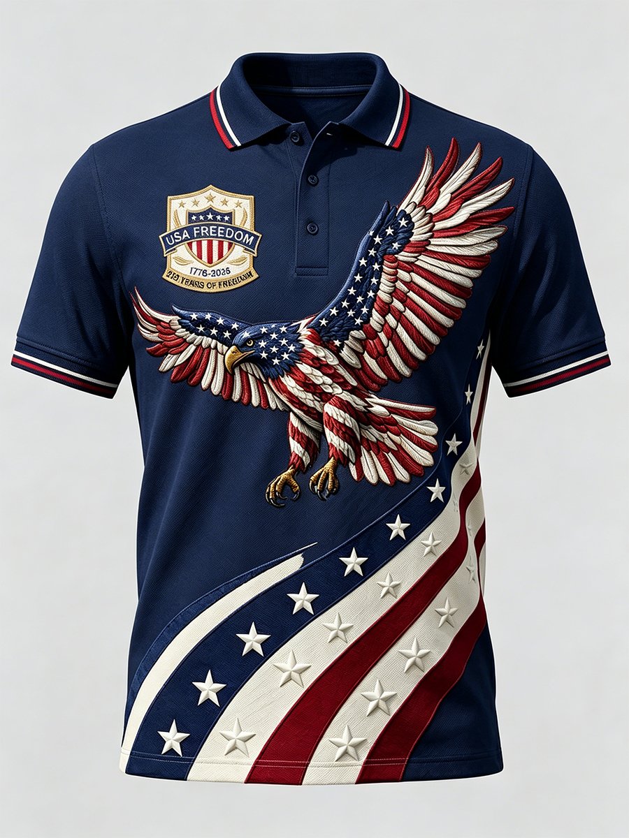 Men's U.S. 250th Anniversary Short-Sleeve Polo Shirt