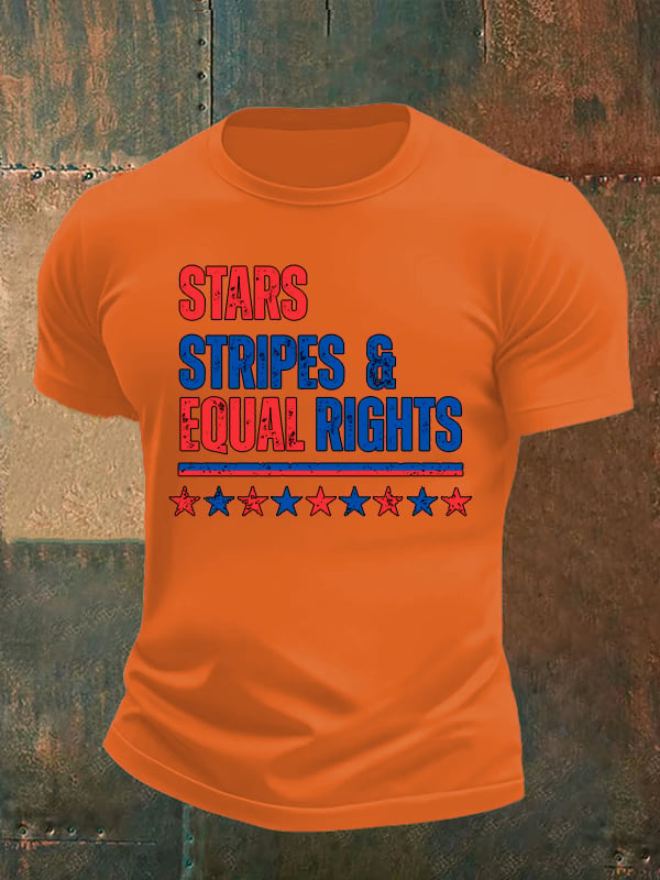 Men's The Stars and Stripes Print T-Shirt