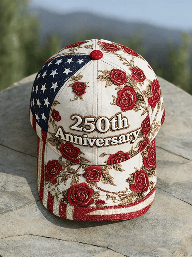 US 250th Anniversary Print Casual Hat
