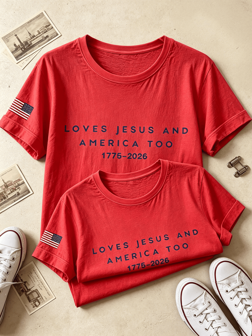 Women's Independence Day Faith Printed T-Shirt