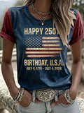 Women'S Casual Patriotic T-Shirt
