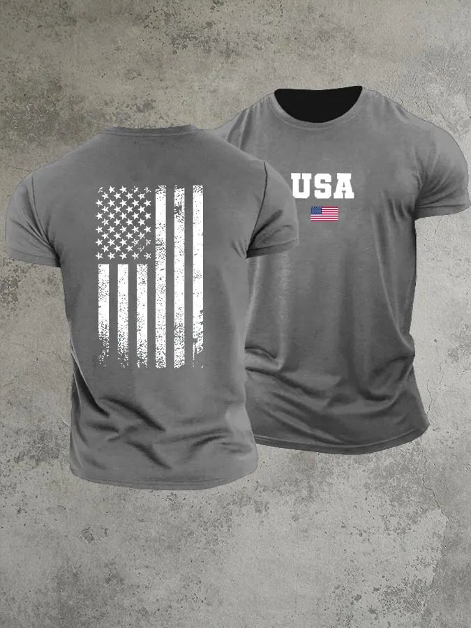 USA 250th Anniversary  Pattern 100% Cotton T-Shirt