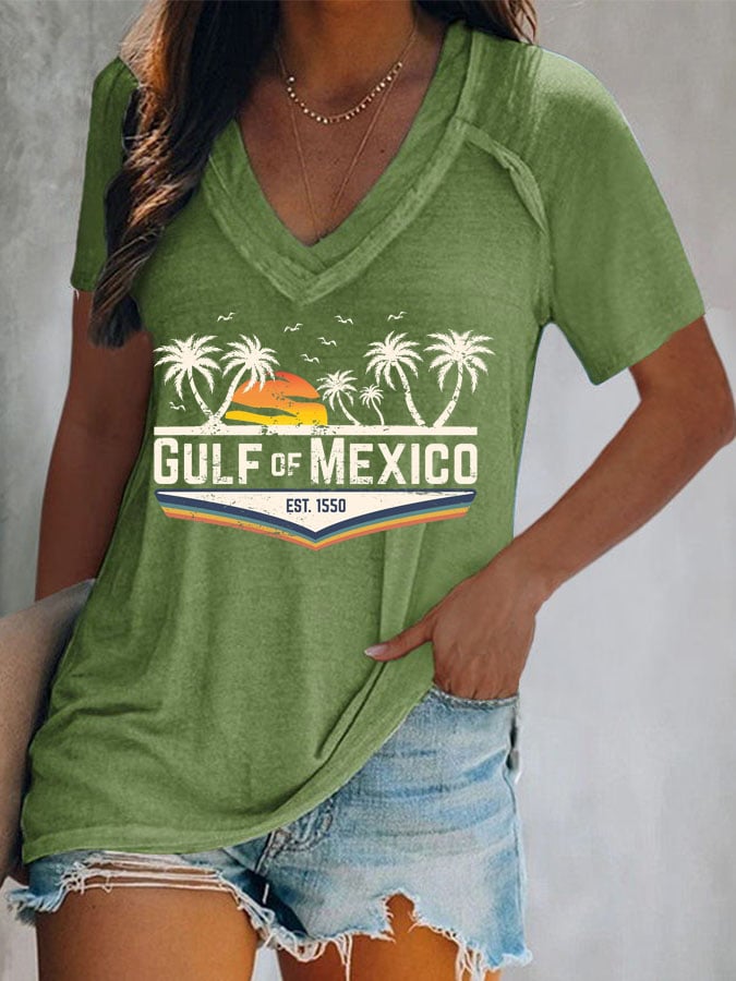 Women's Gulf Of Mexico Print T-Shirt