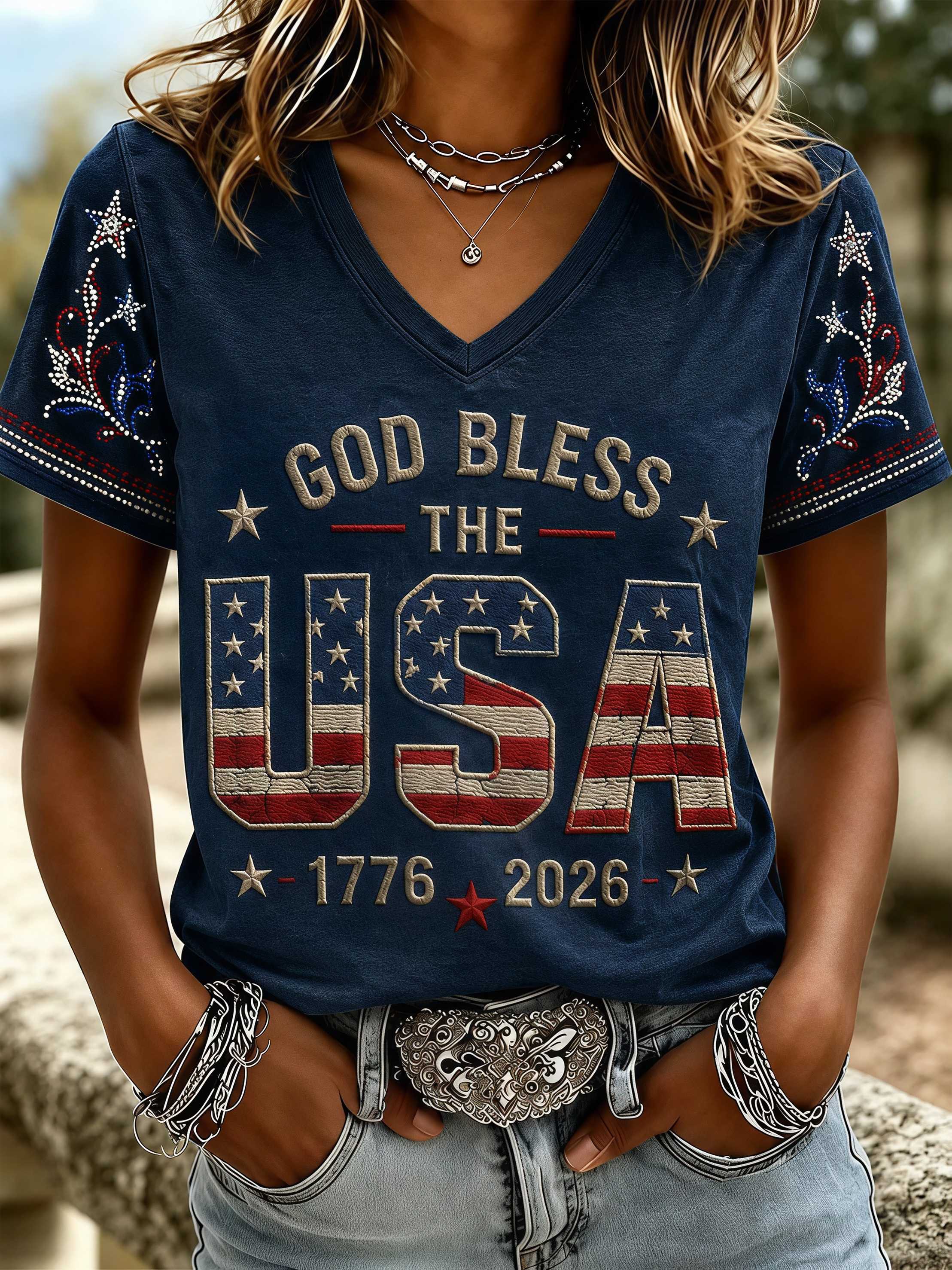 Women's Casual Faith Graphic Print T-Shirt