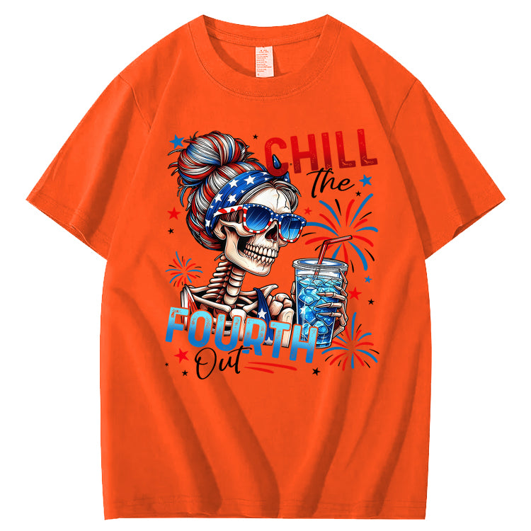 Chill The Fourth Out 100% Cotton T-Shirt