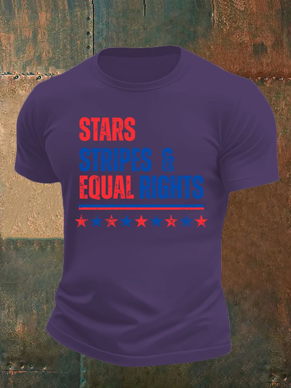Men's The Stars and Stripes Print T-Shirt
