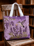 Purple Art Christmas Alzheimer's Awareness Printed Handbag