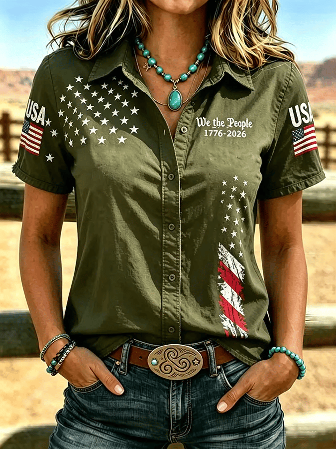 Women'S Casual Printed Top