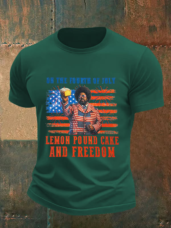 Men's Lemon Pound Cake  Printed T-Shirt