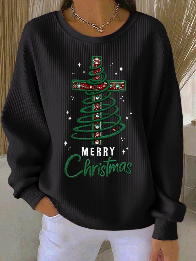 Women's Casual Christmas Faith Sweatshirt