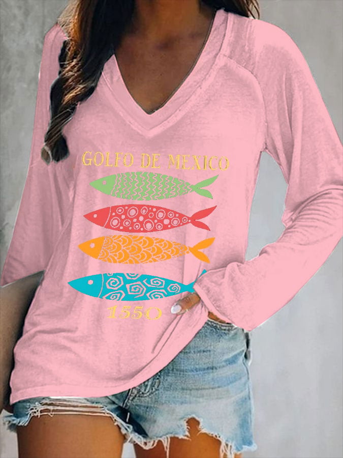 Women's Gulf Of Mexico Print T-Shirt