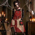 Women's Halloween Voodoo Doll Cosplay Pocket Dress