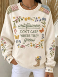 Women's Forever Our Queen of Country Print Sweatshirt