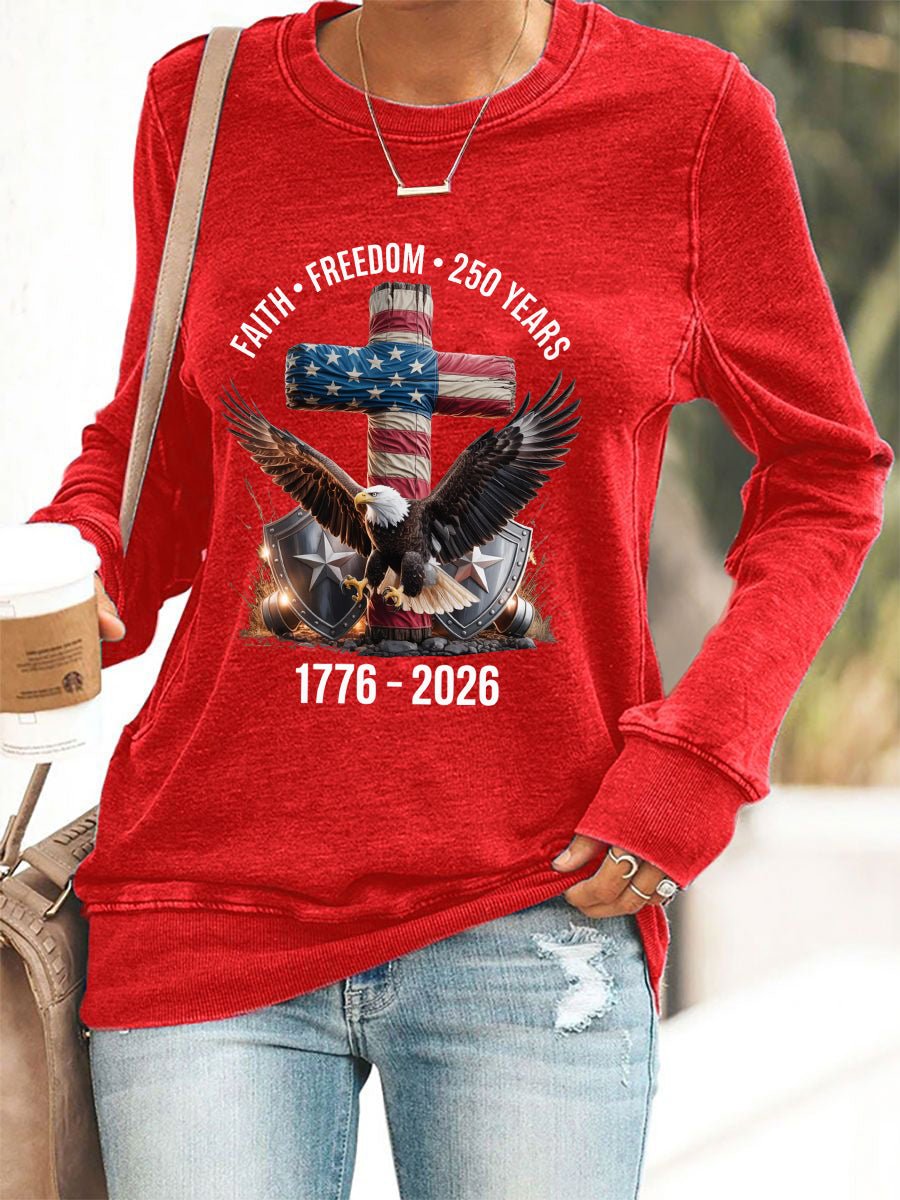 Women's 250th Anniversary Print Long Sleeve Sweatshirt