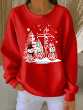 Women's Christmas Faith Print Crew Neck Sweatshirt
