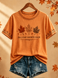 Women's Fall Is My Favorite Color  Print T-Shirt