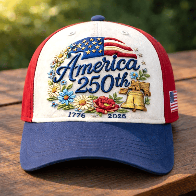 Unisex 250th Anniversary Floral Art  Print Hat