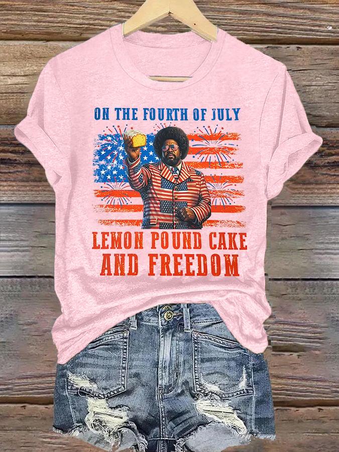 Women's   Lemon Pound Cake  Printed T-Shirt