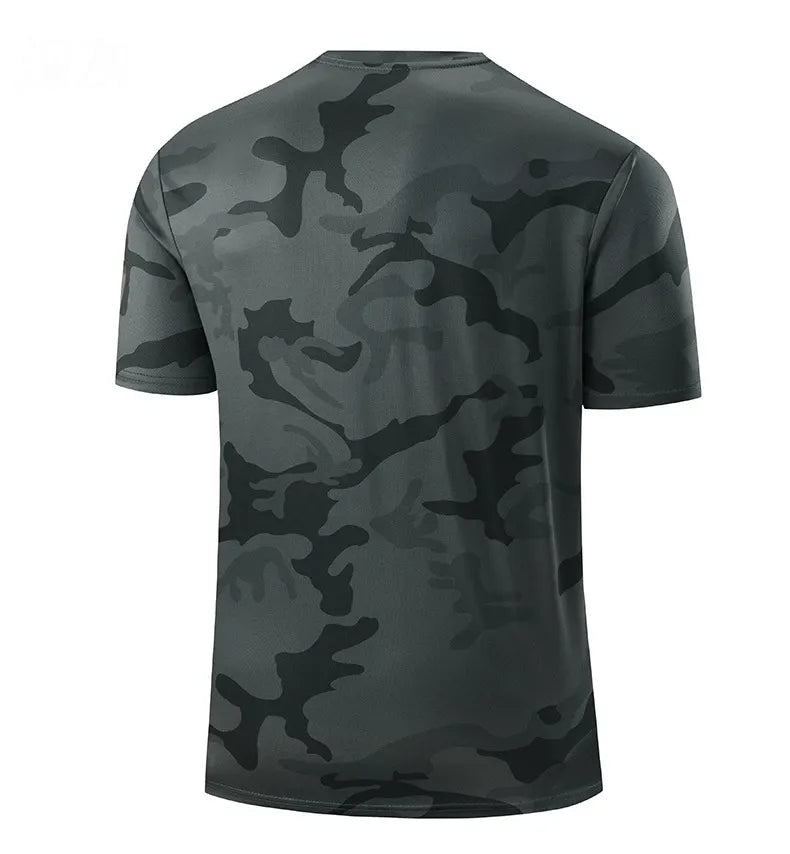 Men's Camouflage Quick-Dry Breathable Outdoor Short-Sleeve Shirt