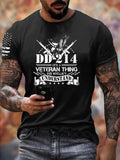 DD-214 A Veteran Thing Pattern 100% Cotton T-Shirt