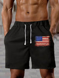 Men's Flag Independence Day Casual Shorts