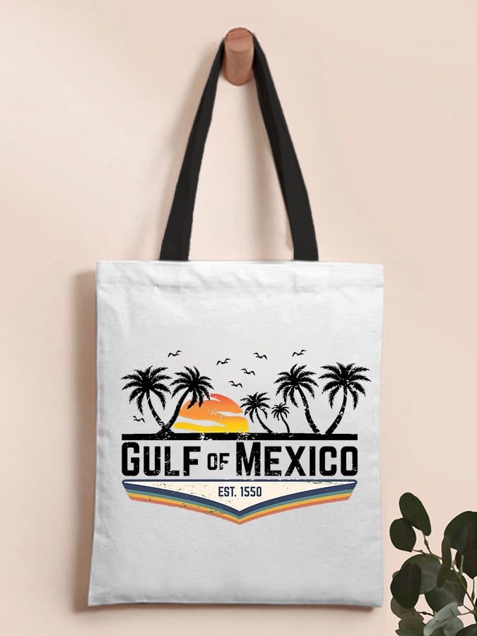 Gulf of Mexico Est 1550 Printed Shoulder Bag Handbag