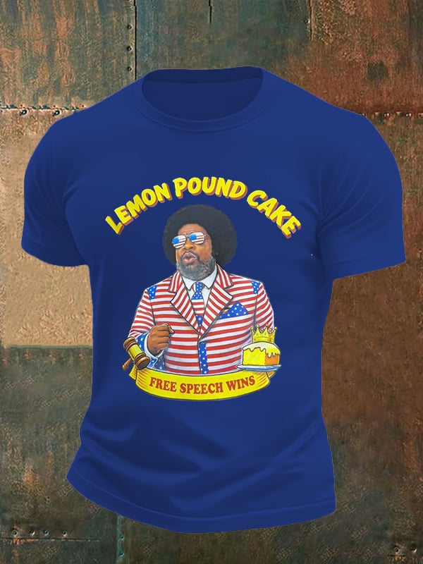 Men's Lemon Pound Cake  Printed T-Shirt