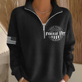 Women's Proud Veteran Casual Zip-Up Sweatshirt