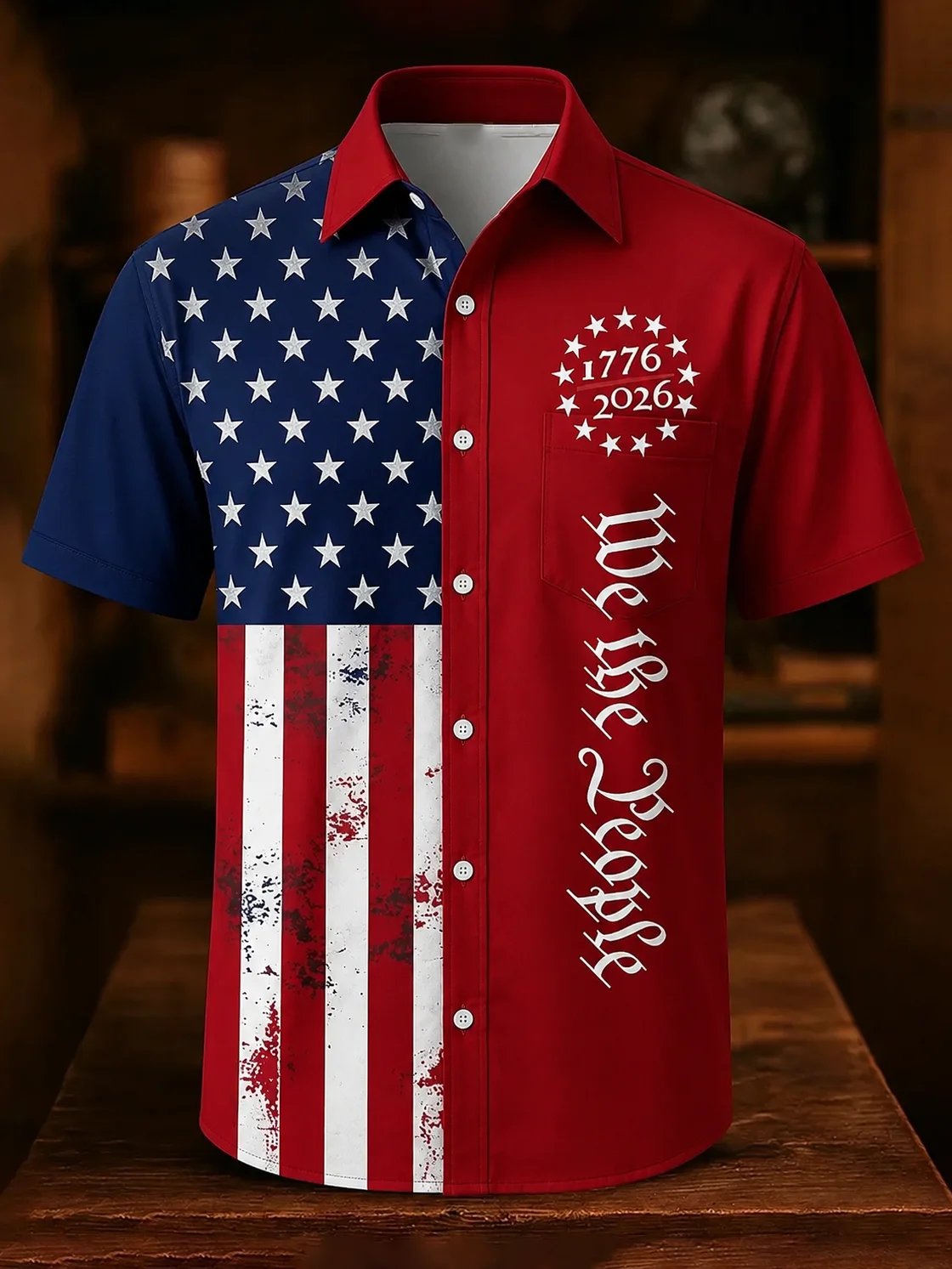 Men's vintage American 250th anniversary shirt
