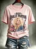 Women's Forever Our Queen of Country Print Short-Sleeve Top