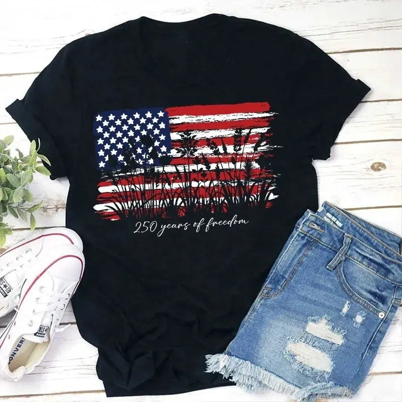 Land Of The Free Home Of The Brave Cotton T-Shirt
