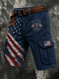 Men's Vintage USA 1776-2026 Print Cargo Pants