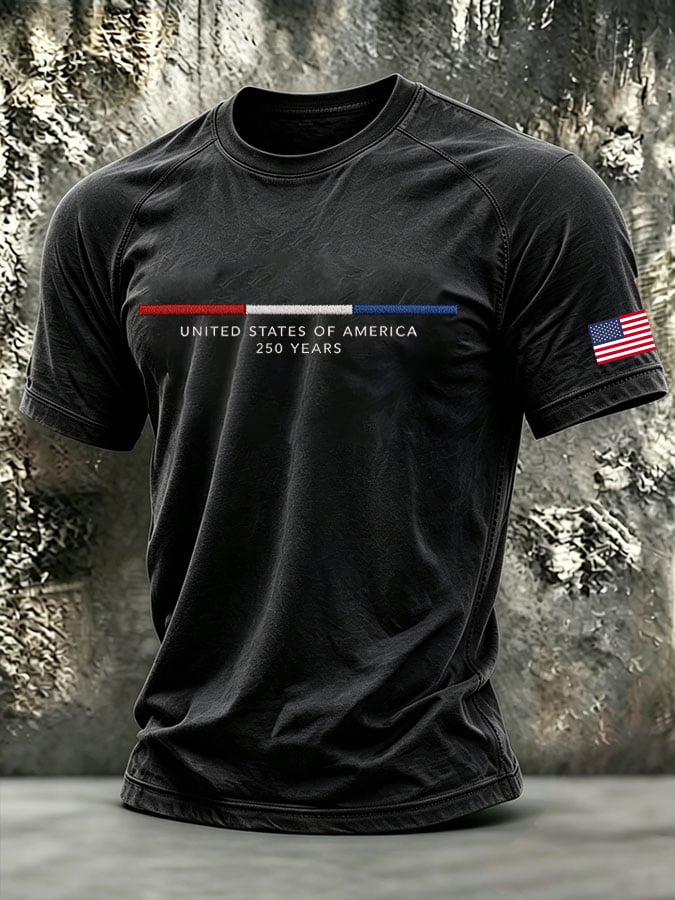Men's UNITED STATES OF AMERICA 250 YEARS Short-Sleeve T-Shirt