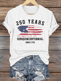 Women's  250 Years Semiquincentennial Since 1776 T-Shirt