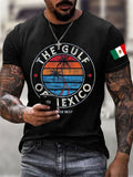 Men's Gulf Of Mexico Print Casual T-shirt