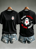 Women's  BLOOD CANCER Print T-Shirt