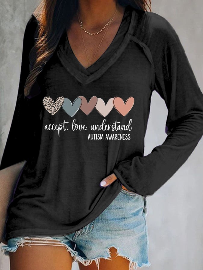 Women's Autism Awareness T Shirt