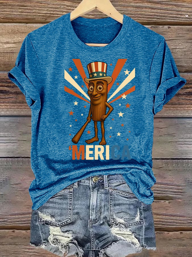 Women's MERICA Print T-Shirt