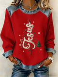 Women's Christmas Faith Print Top