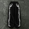 Women's Vintage Halloween Skull Outline Casual Sweatpants