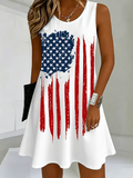 Women's 250th Anniversary Botanical Floral Digital Print Dress