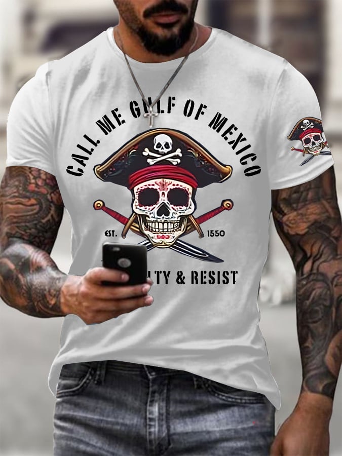 Men's Gulf Of Mexico Printed Round Neck T-Shirt