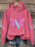 Womens Breast Cancer Awareness Hoodie