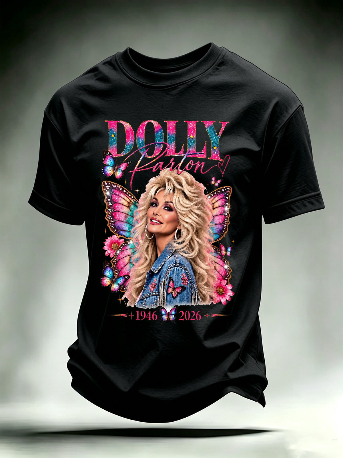 Men's Vintage Country Music Tribute Parton Tour T-Shirt