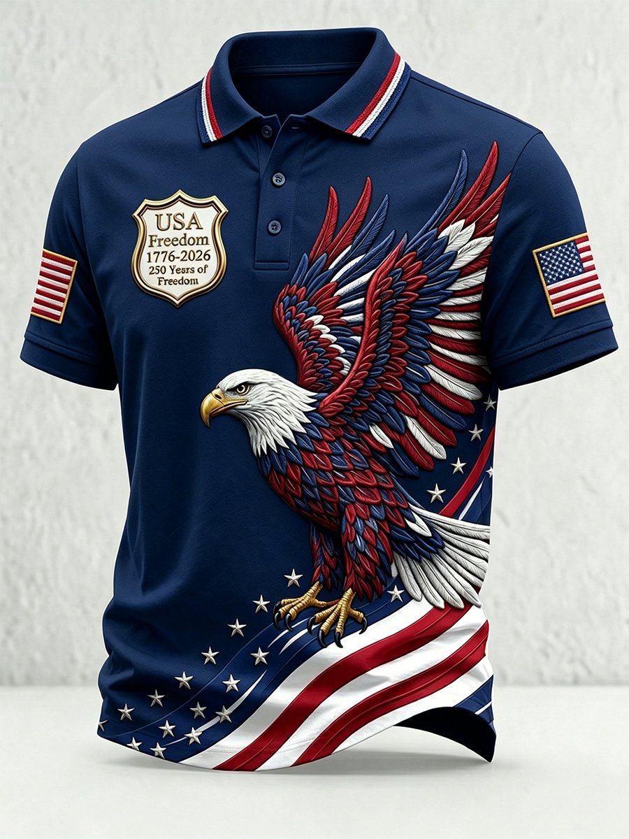 Men's U.S. 250th Anniversary Short-Sleeve Polo Shirt