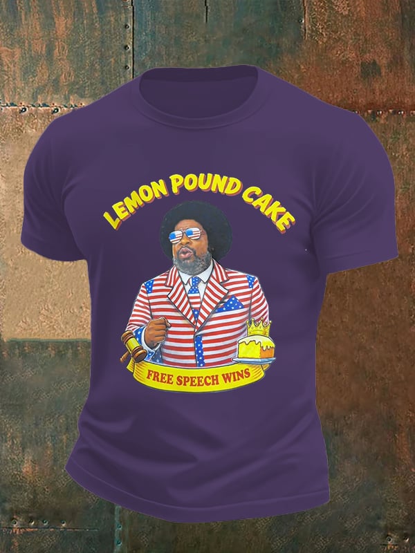 Men's Lemon Pound Cake  Printed T-Shirt