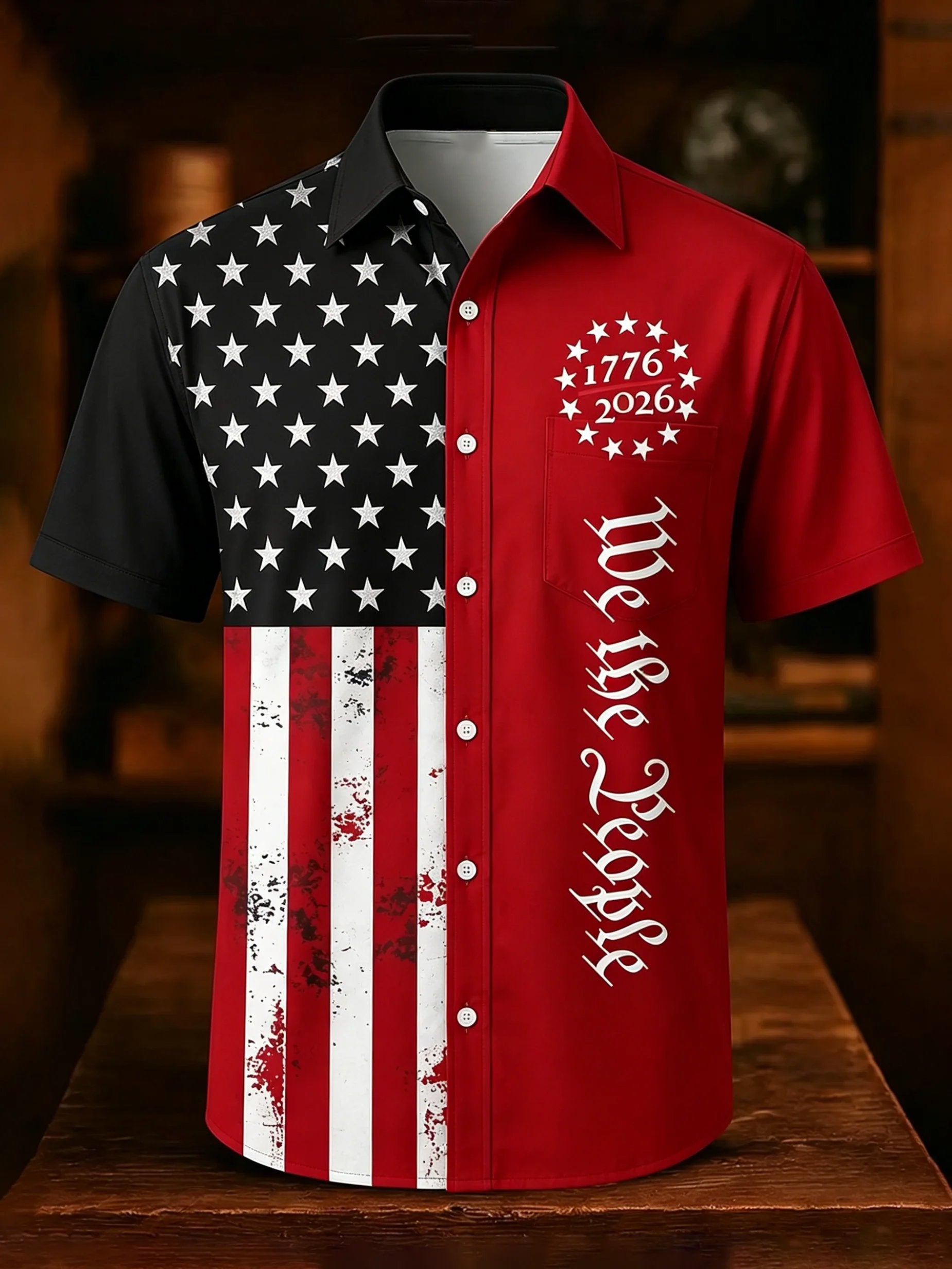 Men's vintage American 250th anniversary shirt